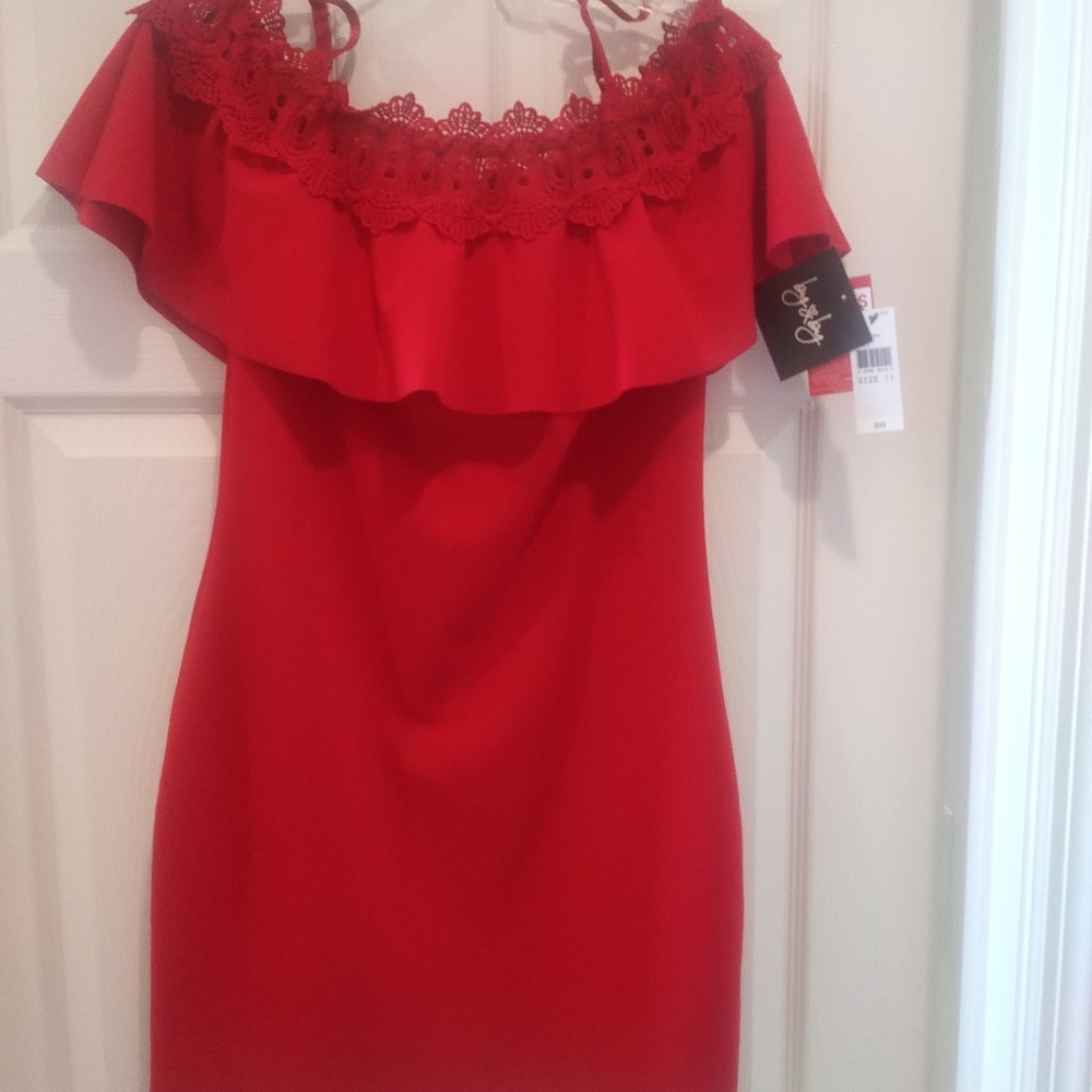 By & By womens red dress